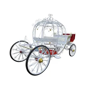 Witte Bruiloft Paardenwagen Chinese Elektrische Paardenkoets Chuck Wagon Fabrikant