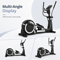 Machine elliptique de fitness commerciale pour salle de sport, cross-trainer pour la musculation avec cadre en acier et propulsion par roue avant