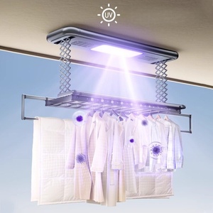 Home balcony intelligent telescopic automatic lifting folding electric drying rack - Product Image 2
