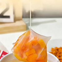 Teh Herbal Buah Labu Kering Beraroma dalam Kantong Segitiga OEM Label Pribadi
