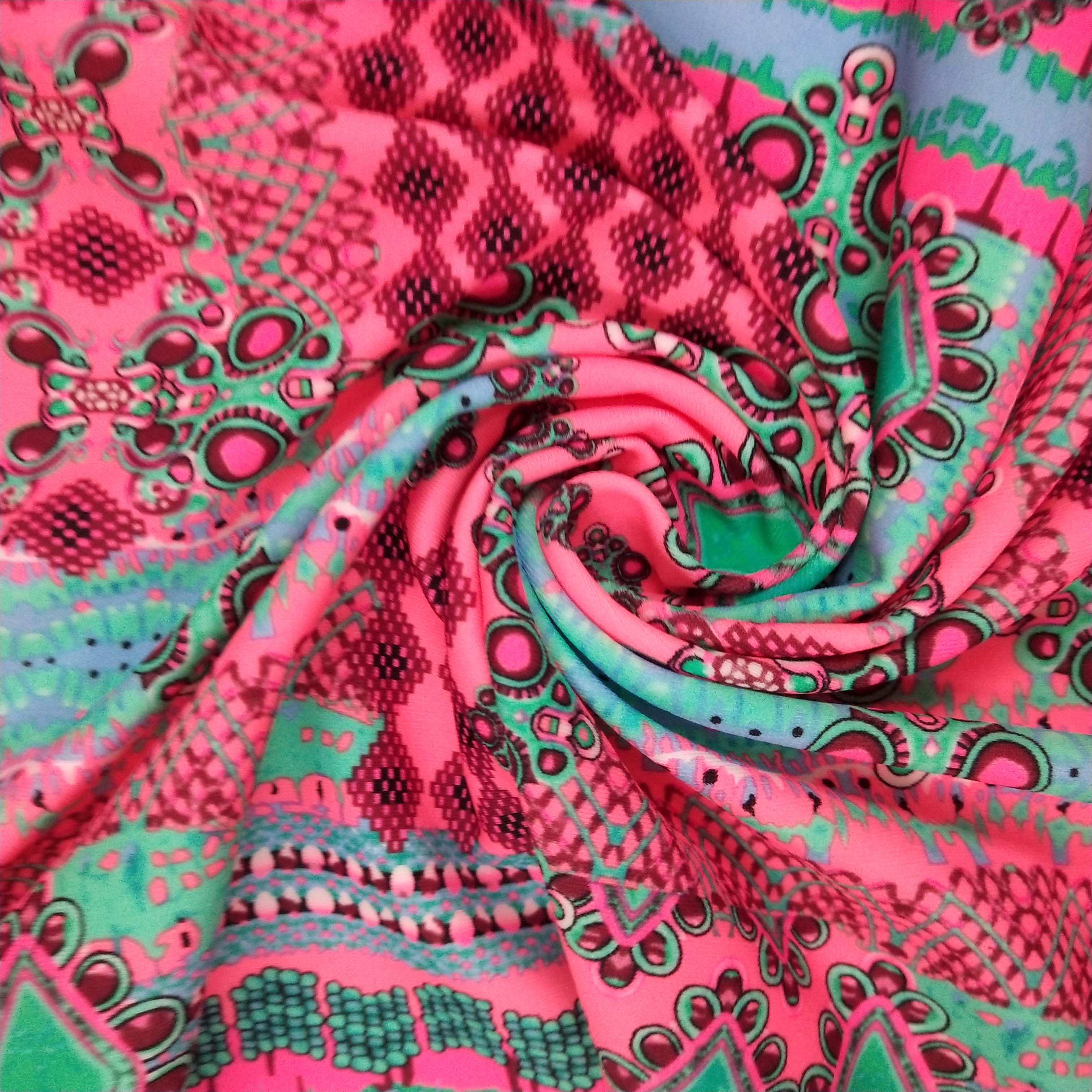 Высококачественная неоновая ткань с неоновым принтом, полиэфирная ткань для красочных тканей, ткань для мобильных телефонов