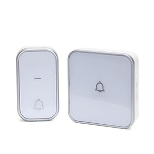 Timbre sans fil auto-alimenté, couleur argentée, avec connexion CA, idéal pour faciliter la communication à la maison ou en entreprise - Product Image 1