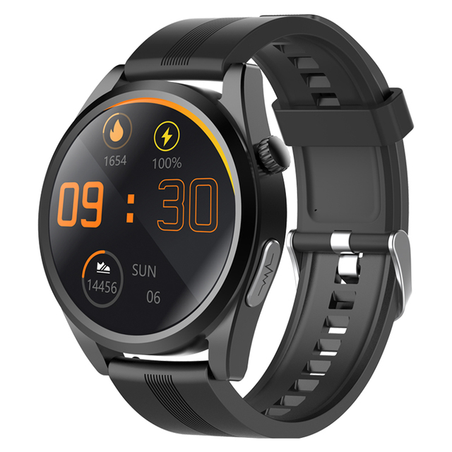 H28 BT Call Body Temperature Monitoring IPS Display ECG Smartwatch with Alarm Clock and Calendar for Health