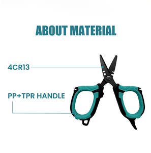 Ciseaux de pêche multifonctionnels en PP durable de 3,5 pouces/6 pouces pour la pêche en eau salée, en eau douce, en lac, en rivière, pour couper la ligne tressée - Product Image 5
