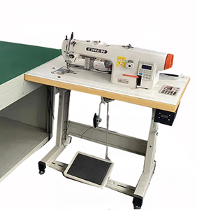 Máquina de coser plana de alimentación compuesta de aguja única (arriba y abajo) para cuero artificial, cuero y lona RN-0303D - Product Image 1