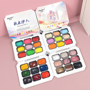 Set de 9 <span class=keywords><strong>Colores</strong></span> de Esmalte en Gel <span class=keywords><strong>para</strong></span> <span class=keywords><strong>Uñas</strong></span>, Paleta de Gel Grueso <span class=keywords><strong>para</strong></span> Arte de <span class=keywords><strong>Uñas</strong></span>, Pintura en Gel Ombre <span class=keywords><strong>para</strong></span> Estampado y Degradado de <span class=keywords><strong>Uñas</strong></span> - Product Image 1