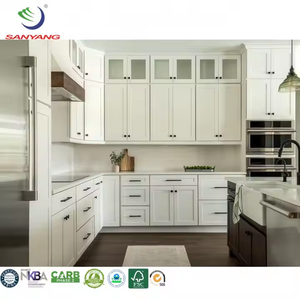 בסגנון אמריקאי ליבנה מוצק סגנון עץ ליבנה מטבח מודולרי קלאסי רהיטים mdf לדירה מטבח מודרני