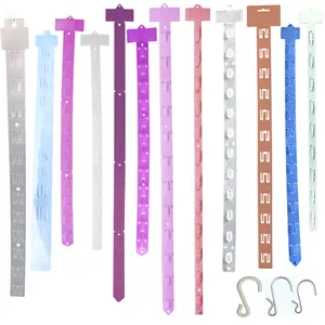 Retail Injection Metal Plastic Hang Hanging Display Merchandising Merchandise Cilp Strip with s hooks for retail