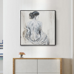 <span class=keywords><strong>Peinture</strong></span> <span class=keywords><strong>de</strong></span> nu, femmes sexy montrant un <span class=keywords><strong>dos</strong></span> blanc impeccable - Product Image 6