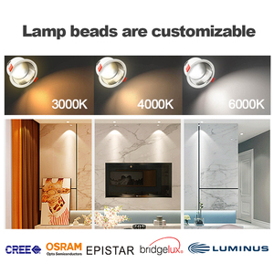 Thiết Kế Mới Chống-Glare Lõm Trần Lịch Thi Đấu Nhà Bếp Nhôm Thay Đổi Độ Sáng Xuống Ánh Sáng 10W 15W 20W 25W <span class=keywords><strong>35W</strong></span> <span class=keywords><strong>LED</strong></span> Downlights - Product Image 3