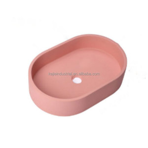 Évier en béton ovale rectangle moules en silicone bricolage <span class=keywords><strong>à</strong></span> la main bassin en ciment éviers ronds moule 2024 - Product Image 1