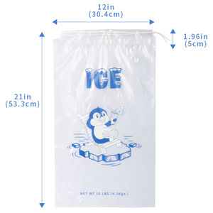<b>Ice</b> <b>Pop</b> Bag Custom Custom <b>Ice</b> Bag Drawstring <b>Ice</b> Bags 10 Lbs - Product Image 4