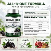 Complément alimentaire Shilajit Ultra - Puissance optimale pour une défense immunitaire renforcée, une énergie durable et un soutien de l'humeur 60 capsules