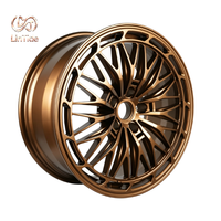Rines de Aleación Forjada en Color Bronce Mate, Diseño Multirradio, ET 20mm/25mm, 18-24 Pulgadas, Personalizables para Autos Tuning, 5x112 5x114.3 5x120