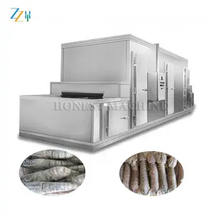 Labor Saving Freezing Meat Tunnel Freezer Machine / Quick Freezer / Dumpling Blast Freezer