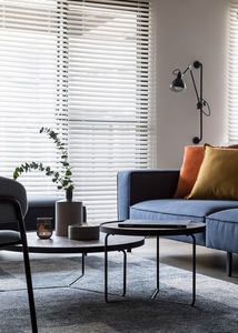 Rèm tre màu đen và trắng rèm cửa sổ bằng gỗ tự nhiên Venetian rèm - Product Image 2