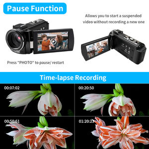 ORDRO Caméra vidéo CMOS 4K UHD 48MP Super IR Lumière de vision nocturne efficace pour <span class=keywords><strong>YouTube</strong></span> Shoot Scène de nuit Vlog MicroSD Type de média - Product Image 5