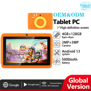Tablet PC MTK de 7 Pulgadas con Pantalla IPS, <span class=keywords><strong>Android</strong></span> 13, 4GB + 128GB, Punto de Acceso WIFI, 3000MA, Funda Protectora Anticaídas <span class=keywords><strong>para</strong></span> Niños, Educación, Nuevo - Product Image 2