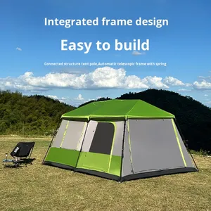 Gia đình bốn mùa chống mưa chống nắng Tán lều dày Oxford một phòng ngủ 5-8 người 2000-3000mm cắm trại đơn không thấm nước - Product Image 6