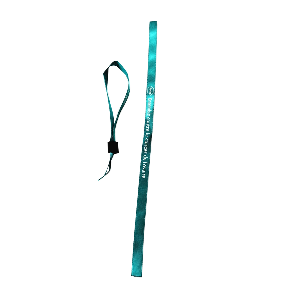 Fashion Satin Music Festival Party Concerts Logo Printing Short Wristband Strap Lanyard Custom Wrist Ribbon