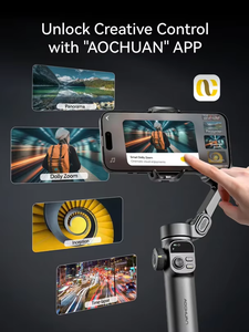 Estabilizador de Gimbal para Smartphone AOCHUAN Smart X2Mini, 3 Ejes, Seguimiento por IA, Portátil, con Barra de Extensión Integrada, Bluetooth, Plegable, para Vlogging - Product Image 5