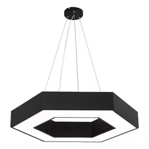 Good Price ceiling light led pendant lamp indoor Circular office light Black and white ceiling lamp commercial