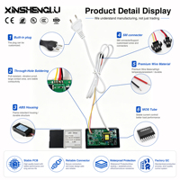 Interruptor Táctil Inteligente con Sensor de Movimiento y Memoria CCT, Inductivo, con Pantalla LCD, XSL AC 90-240V DC12V 5A 60W IP21, con Fuente de Alimentación, para Espejo
