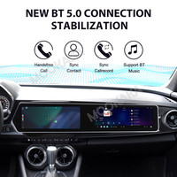 Autoradio multimédia GPS Navi sans fil CarPlay MOOKAKA double écran 12,3 pouces Android 15 pour Chevrolet Camaro 2016-2018