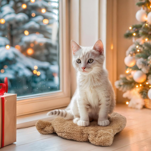 Almohadilla calefactora para mascotas, portátil, segura para <span class=keywords><strong>microondas</strong></span>, instantánea, acogedora, cálida, para perros y gatos, cama cálida suave con dos cubiertas para uso en invierno - Product Image 2