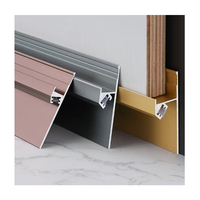 Profilé en aluminium pour bande lumineuse LED, plinthe en céramique, plinthe de sol, décoration de plinthe murale, plinthe avec éclairage LED