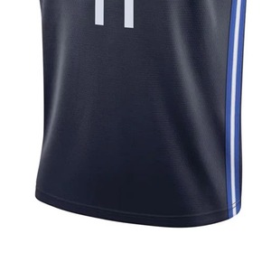 Camiseta de Baloncesto Personalizada con el Número 77, Cuello en V, Manga Corta, Azul Oscuro, Impresión por Transferencia de Calor, Absorbe la Humedad, Unisex, Talla Grande para Adultos - Product Image 5