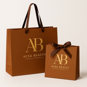 Özelleştirilmiş baskı lüks hediye kağıdı alışveriş çantası ambalaj toptan kağıt torbalar giyim küçük iş için kendi logosu ile - Product Image 2