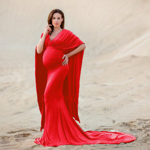 Nouvel arrivage <span class=keywords><strong>Robe</strong></span> de séance photo pour femmes enceintes <span class=keywords><strong>Robe</strong></span> <span class=keywords><strong>longue</strong></span> de grossesse à queue flottante <span class=keywords><strong>Robe</strong></span> de maternité ample Maxi - Product Image 6