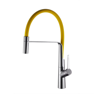 Flexibilité améliorée <span class=keywords><strong>Tuyau</strong></span> en silicone jaune <span class=keywords><strong>Robinet</strong></span> d'évier universel pour cuisine commerciale pour un nettoyage facile - Product Image 4