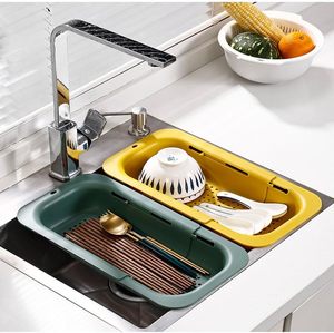 Extendable Sink <b>Colander</b> Strainer Basket Gray New Home Kitchen Essentials for Washing Vegetables Drain Cooked Pasta - Product Image 4