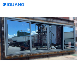 QIGUANG Hurricane Impact impermeable insonorizado doble vidrio templado puertas correderas de aluminio para bodega y uso en hoteles - Product Image 2