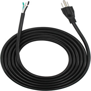 Cable de Alimentación de Repuesto de 6 pies, SJT, Calibre 18, <span class=keywords><strong>3</strong></span> Hilos, Estándar Estadounidense, Cable Pigtail, 110V 125V 120V, Negro, Cable de Extensión - Product Image 2
