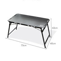 Table de camping pliable d'extérieur en alliage d'aluminium IGT, moderne, tactique, pour la plage, nouvelle
