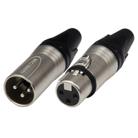 Connecteur XLR Femelle 3 Broches pour Microphone Audio, Adaptateur de Câble Cannon pour Table de Mixage, Haut-Parleur, Scène, Studio, Équipement d'Enregistrement
