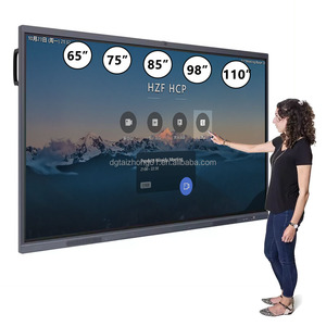 จอแสดงผล LCD สมาร์ททัชสกรีนขนาด 75 นิ้ว ไวท์บอร์ดดิจิทัลแบบอินเทอร์แอคทีฟ สำหรับโรงเรียน ร้านค้าปลีก ห้างสรรพสินค้า ไวท์บอร์ดดิจิทัล - Product Image 1