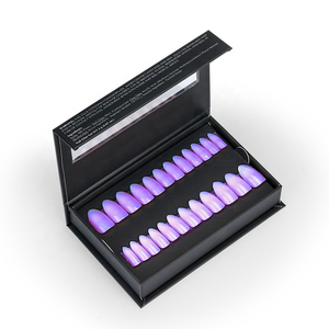 Embalaje de cartón, uñas largas, cajas vacías hechas a mano para puntas de uñas, prensa falsa en caja de embalaje de uñas, logotipo personalizado, papel al por menor personalizado - Product Image 3