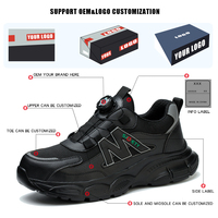 Verano nuevo estilo punta de acero antigolpes antipinchazos aislantes hebilla giratoria zapatos de seguridad para electricistas y uso en talleres