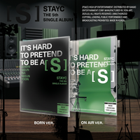 STAYC 5º Álbum Sencillo [S] (Versión ON AIR) / BORN Ver. CD Oficial de Música Coreana Kpop con Photocard para Todas las Edades, Papel KR