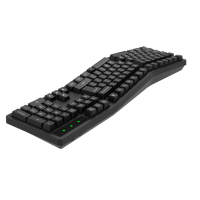 Clavier ergonomique sans fil 2.4G Récepteur USB à commutation facile et confortable pour Windows/Mac