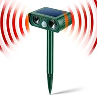 Répulsif Solaire Ultrasonique pour Animaux, Vente Directe Fabricant, Matériau ABS, Modèle 808, pour Chats, Souris, Oiseaux, Chiens, Serpents, Fournitures de Jardin