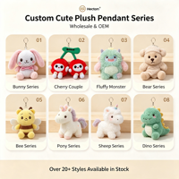 Aneka Gantungan Kunci Boneka Mini Lucu, Liontin Hewan Imut, Boneka Lebah Ceri, Grosir Langsung Pabrik Global, Harga Murah