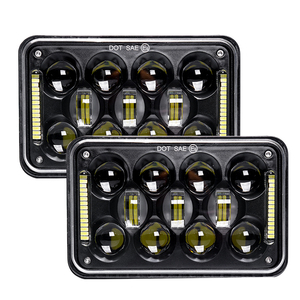 Phares LED 4x6 60W à faisceau haut/bas scellé H4652 H4666 H6545 H6054 H4651 H4656 – Phare LED 4x6 pour camions, fourgonnettes Ford et plus - Product Image 1