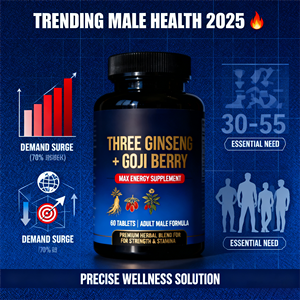Hot Masculino Healthcare Supplement Três Ginseng Masculino <span class=keywords><strong>Goji</strong></span> <span class=keywords><strong>Berry</strong></span> comprimidos para energia máxima para adultos - Product Image 5