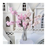 Bunga Sakura Buatan Berkualitas Tinggi Yusi Cherry, Warna Sesuai Pesanan, Bunga Natal Cantik Buatan Tangan, Bunga Putih