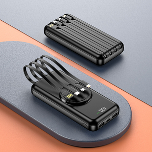 Nouvelle tendance, batterie externe <span class=keywords><strong>portable</strong></span> intelligente de haute qualité et bon marché, avec câble intégré à 4 fils, 20000 mAh, charge sans fil pour téléphone <span class=keywords><strong>portable</strong></span> - Product Image 3